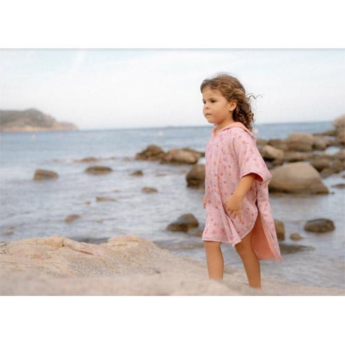 Poncho pentru plaja din bumbac - Ocean Tresure Multi - Little Dutch 5