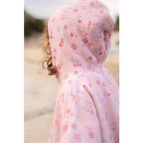 Poncho pentru plaja din bumbac - Ocean Tresure Multi - Little Dutch 6