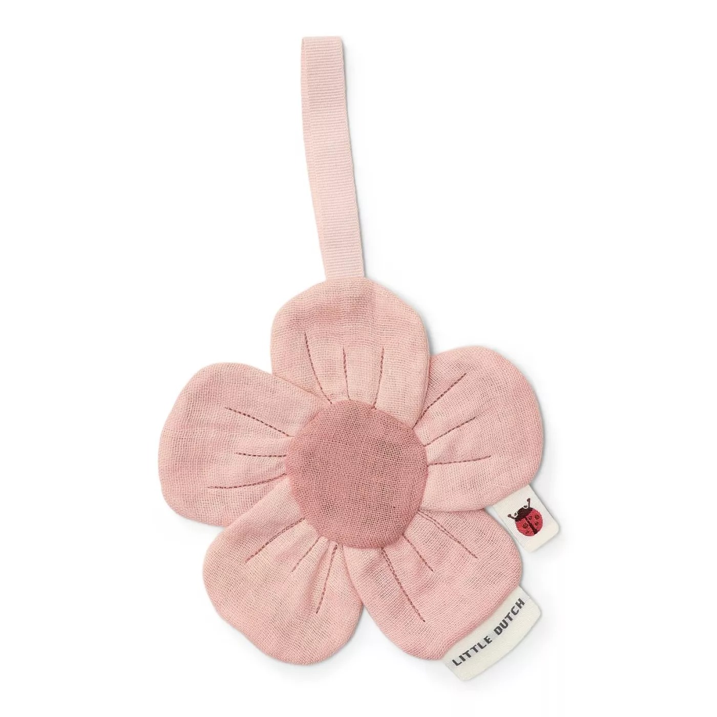 Suport pentru suzeta din bumbac organic - Flower - Fairy Garden - Little Dutch 2