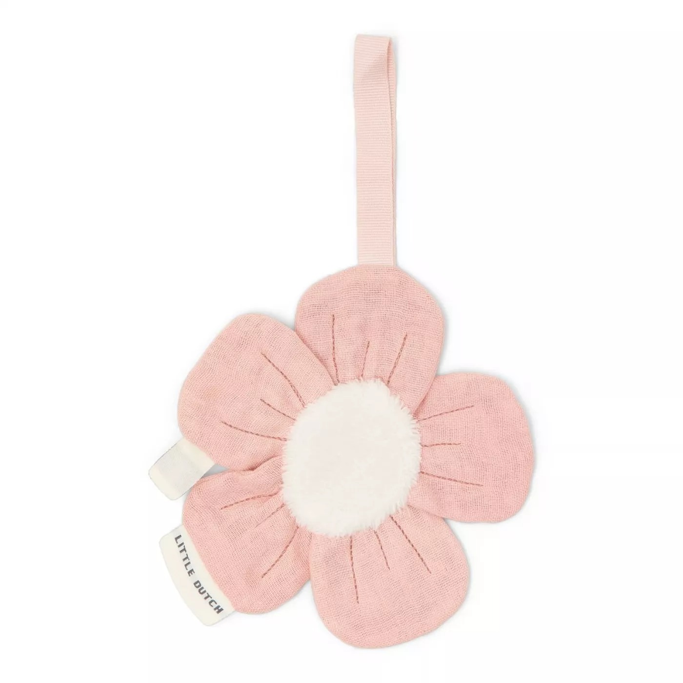 Suport pentru suzeta din bumbac organic - Flower - Fairy Garden - Little Dutch 3
