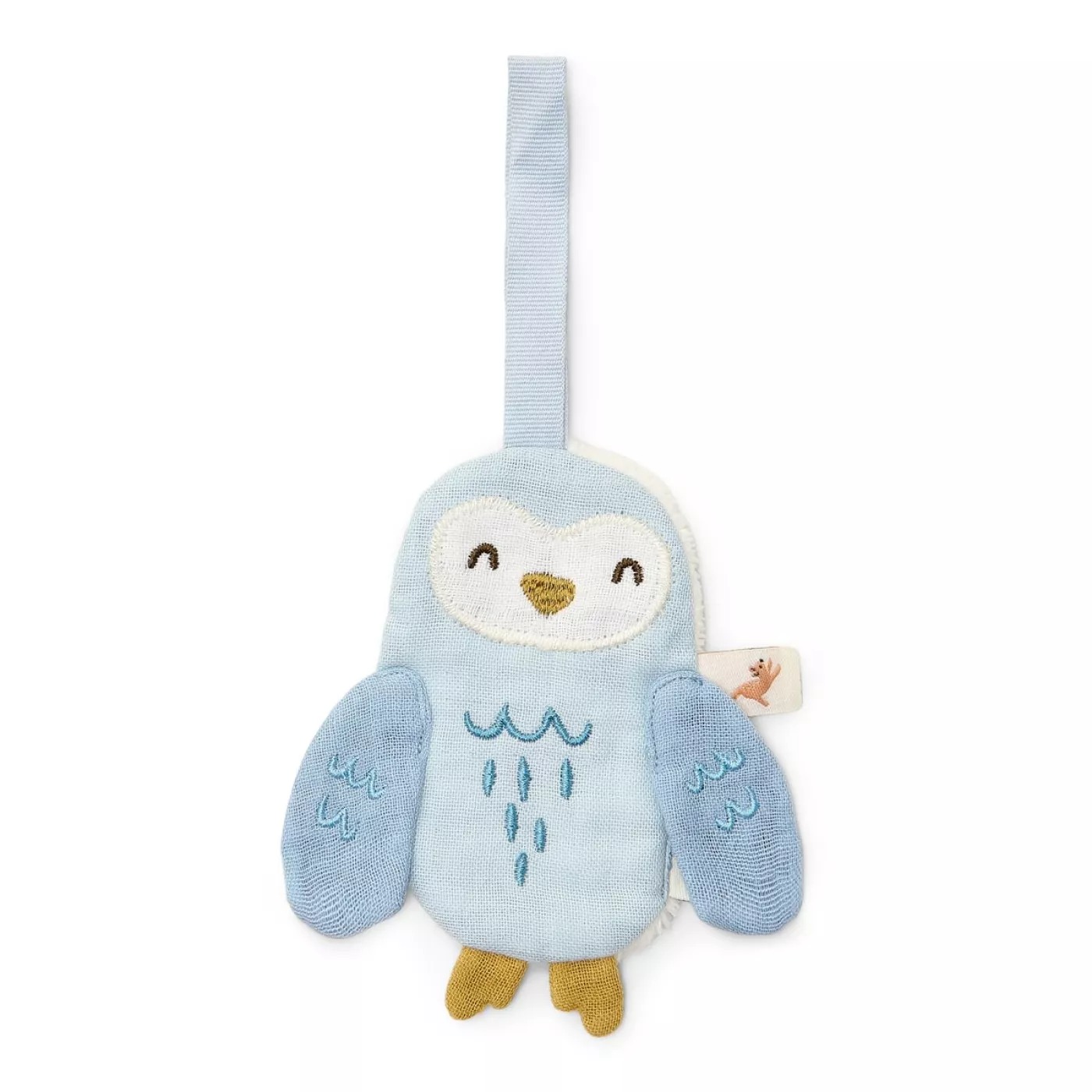 Suport pentru suzeta din bumbac organic - Owl - Forest Friends - Little Dutch