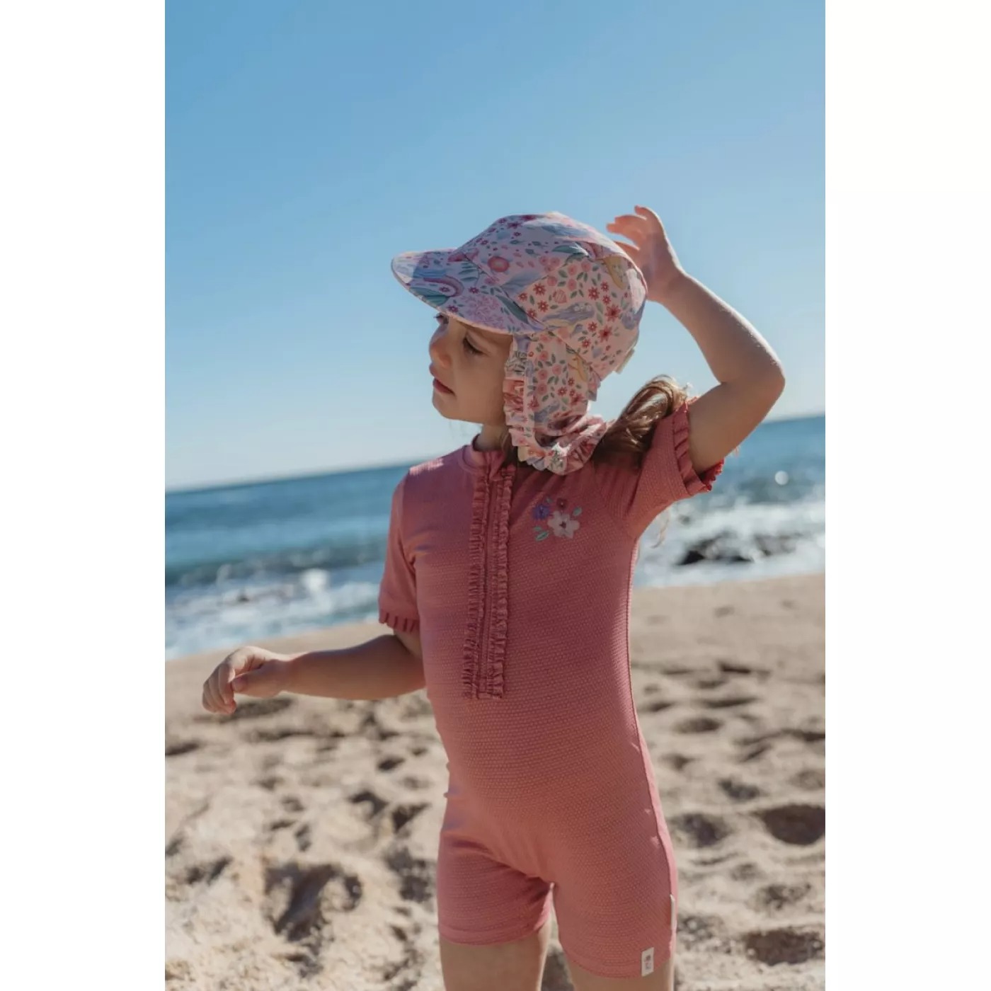 Palarie de soare cu protectie protectie UV 40+ - Dreamy Mermaid - Little Dutch 0-12 luni 2