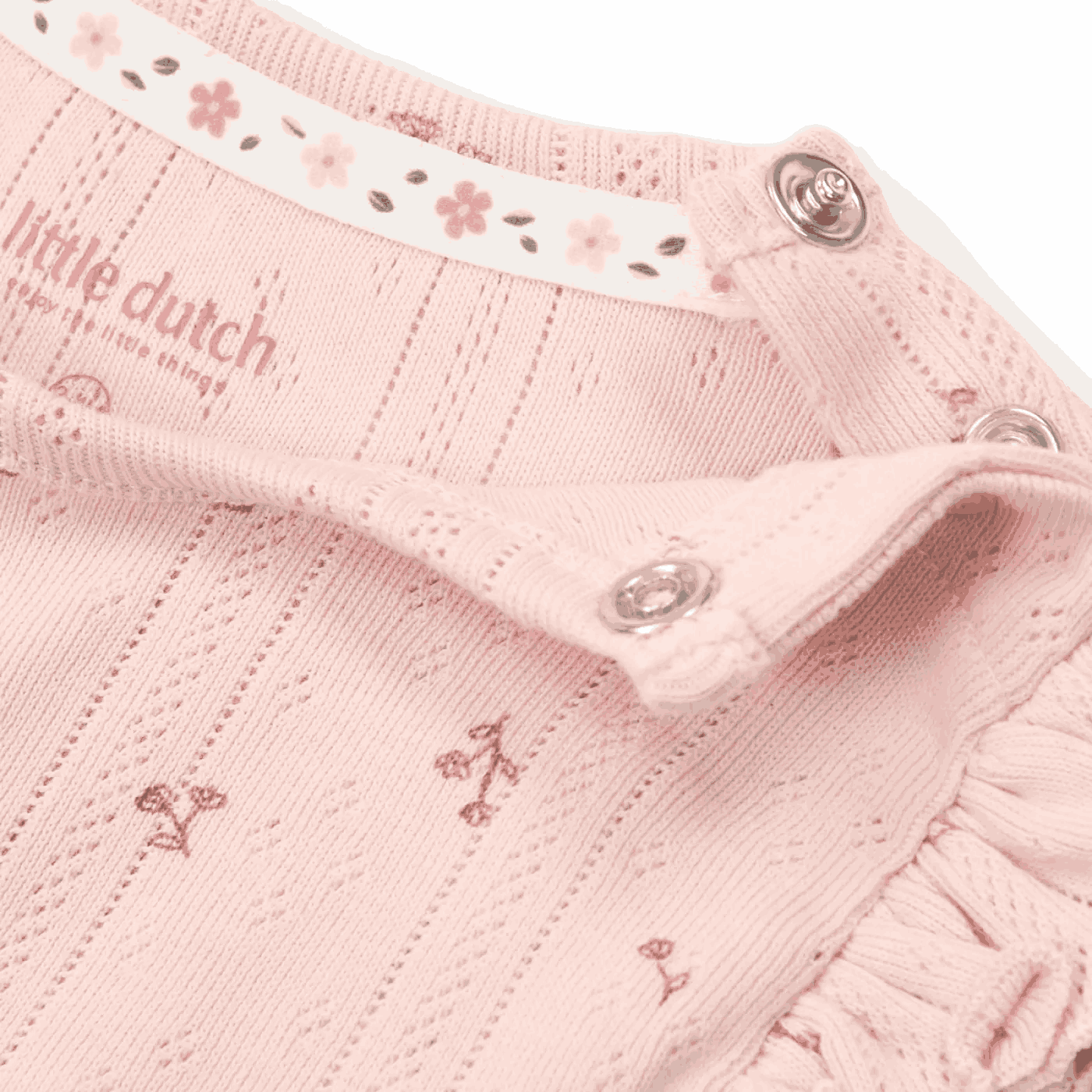 Body fara maneci cu volane din bumbac organic - Fairy Flowers - Little Dutch 74 3