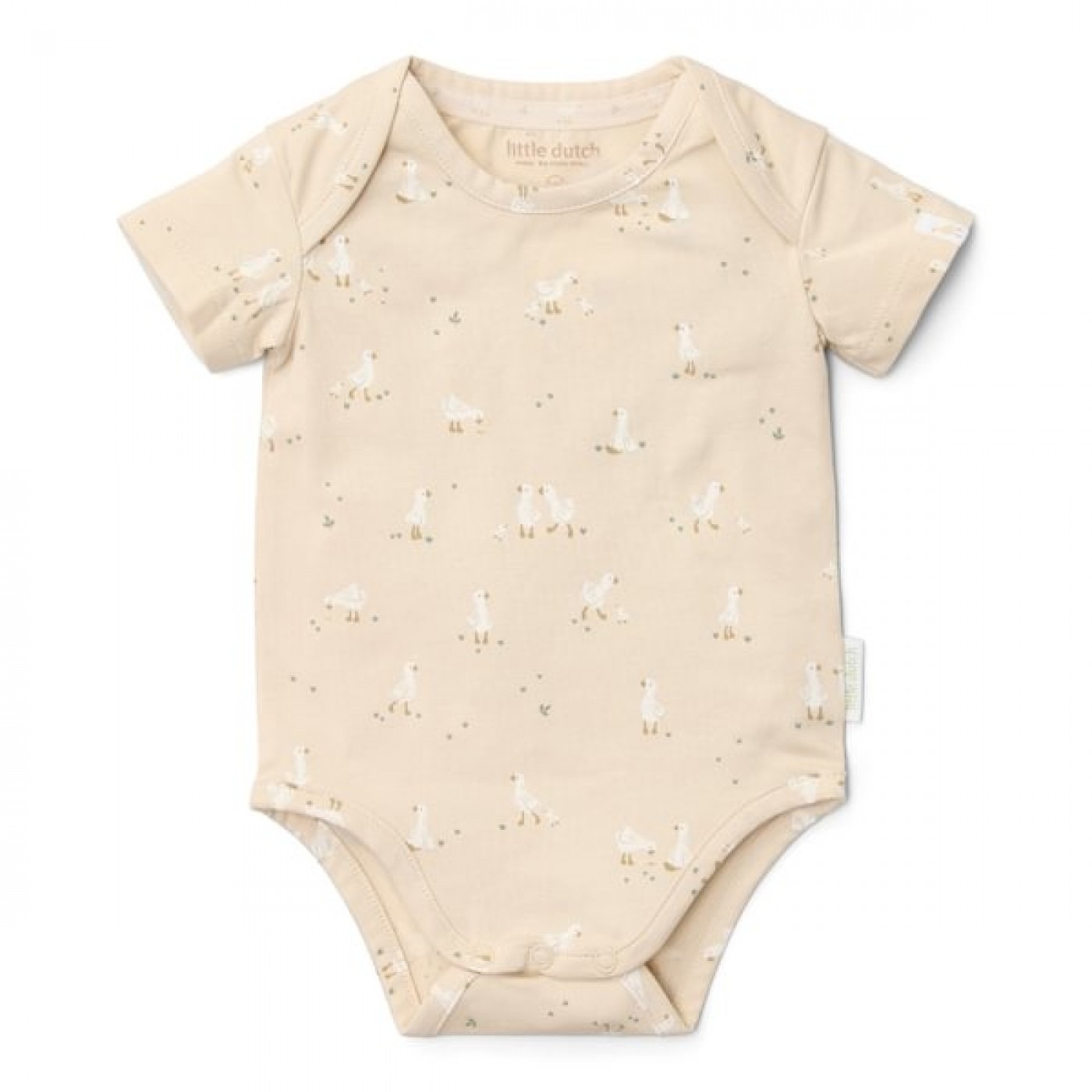 Body cu maneca scurta - Little Goose - Newborn Naturals - Little Dutch - 68