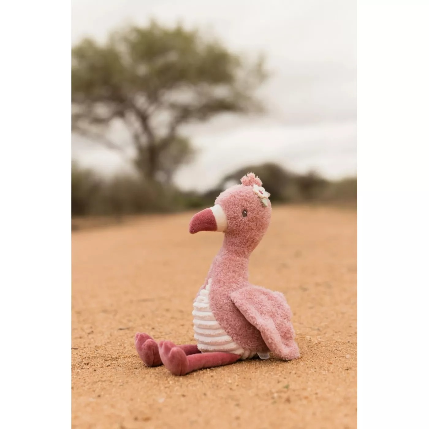 Jucarie din plus - Flamingo - 25 cm - Safari Friends - Little Dutch 6