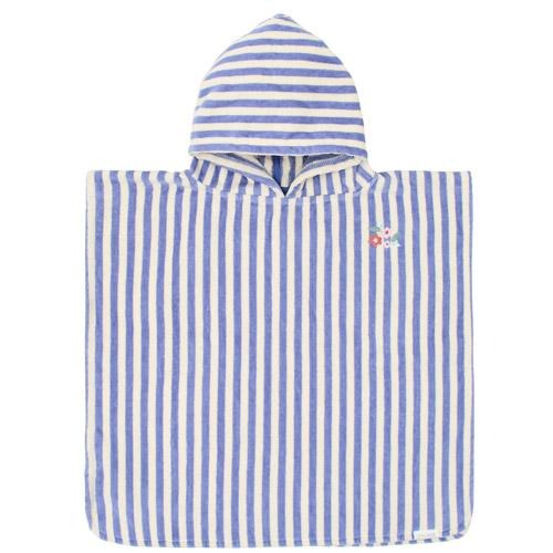Хлопковое пончо - Dreamy Purple Stripe - Little Dutch
