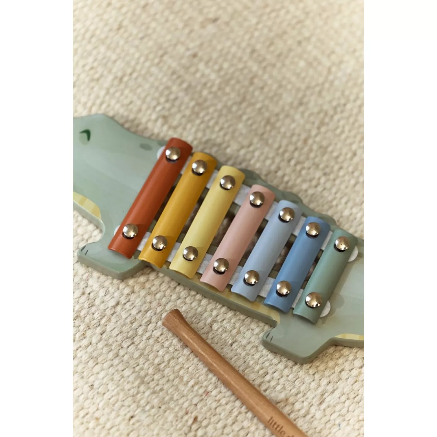 Xilofon din lemn FSC - Grocodil - Safari Friends - Little Dutch 6