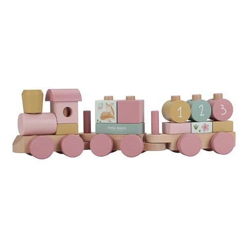 Trenulet din lemn FSC pentru stivuire - Fairy Garden - Little Dutch 2