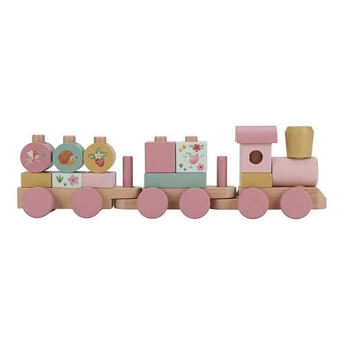 Trenulet din lemn FSC pentru stivuire - Fairy Garden - Little Dutch 3