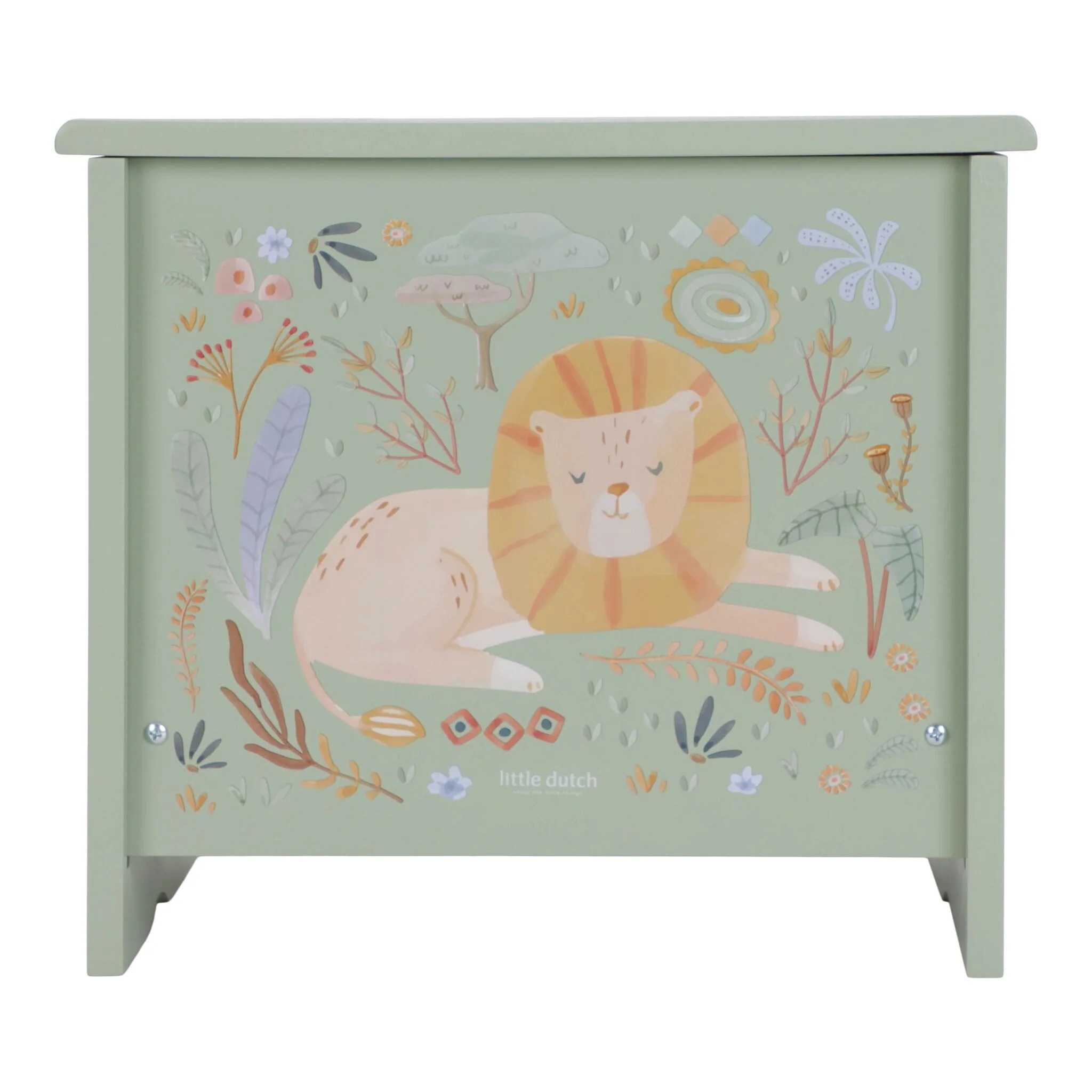 Pianina din lemn FSC - Green - Safari Friends - Little Dutch 2