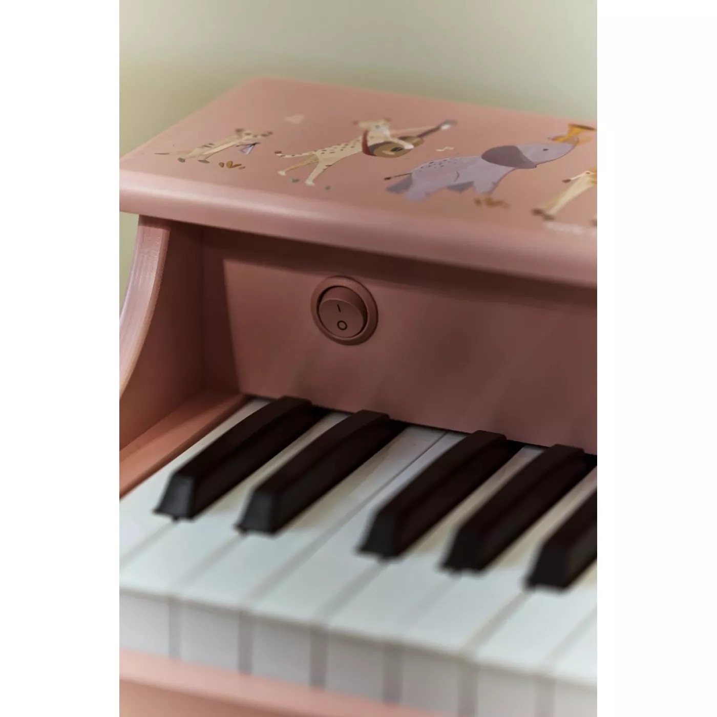 Pianina din lemn FSC - Pink - Safari Friends - Little Dutch 4