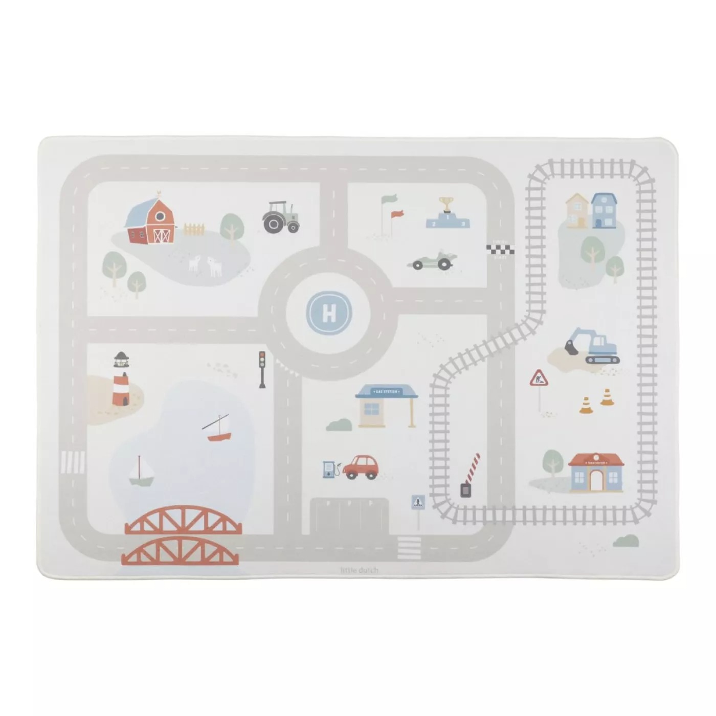Игровой коврик с автомобильной тематикой - Little Dutch