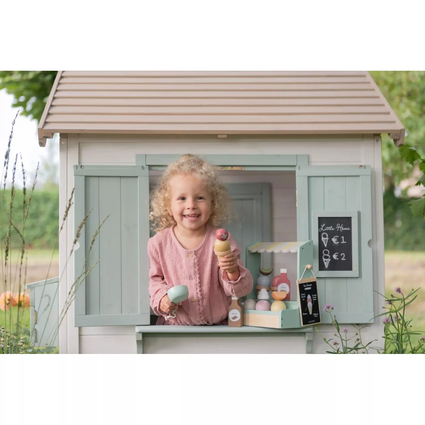 Casuta din lemn de exterior pentru jocul de rol - Little Dutch 4