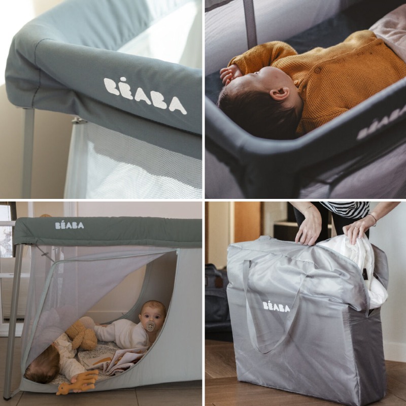 Beaba дорожная кроватка 3-в-1 Eazy Sleep, цвет Mineral Grey, B946001 3