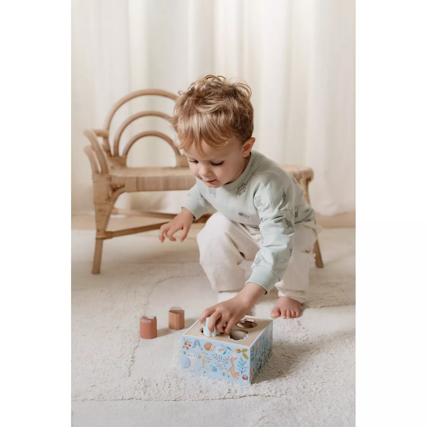 Jucarie din lemn FSC sortator forme - Little Farm - Little Dutch 5