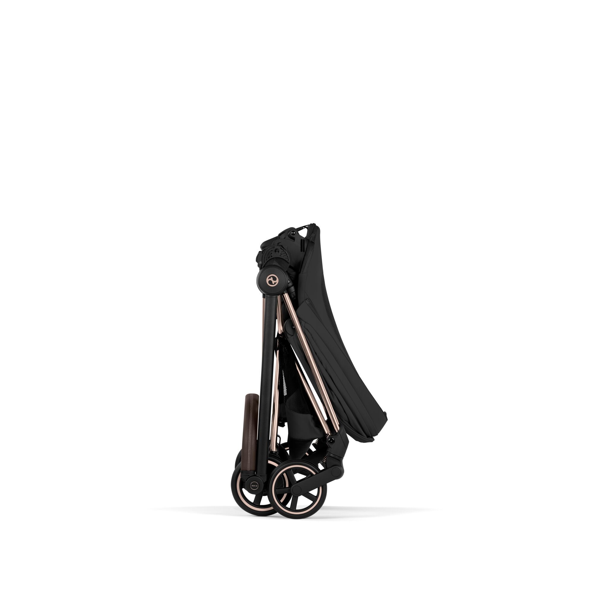 Коляска 2 в 1 Cybex Mios, коллекция Platinum 2026, Sepia Black, рама Rose Gold 9