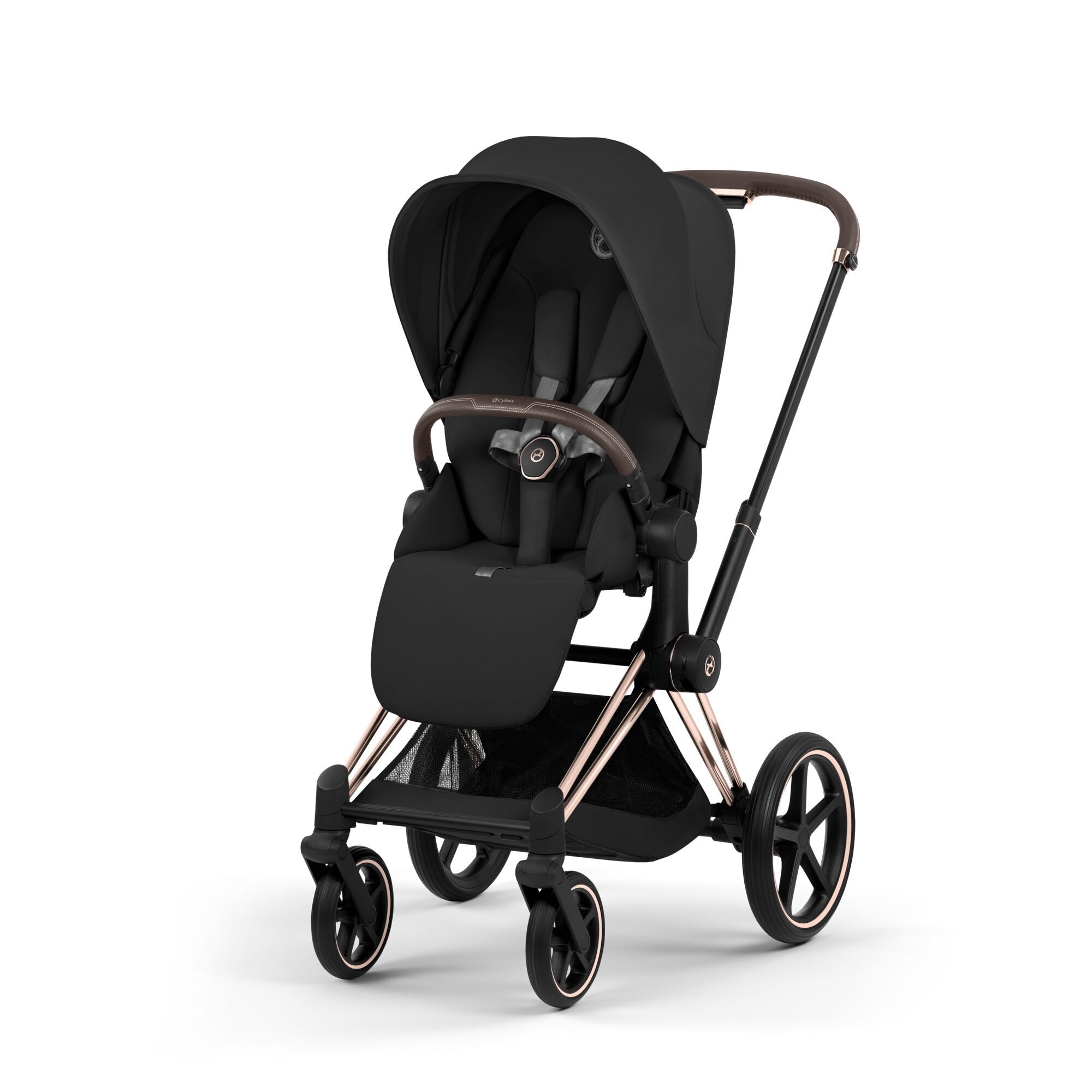 Carucior 2 in 1 Cybex Priam V colectia Platinum 2026 Sepia Black cadru Rose Gold 3