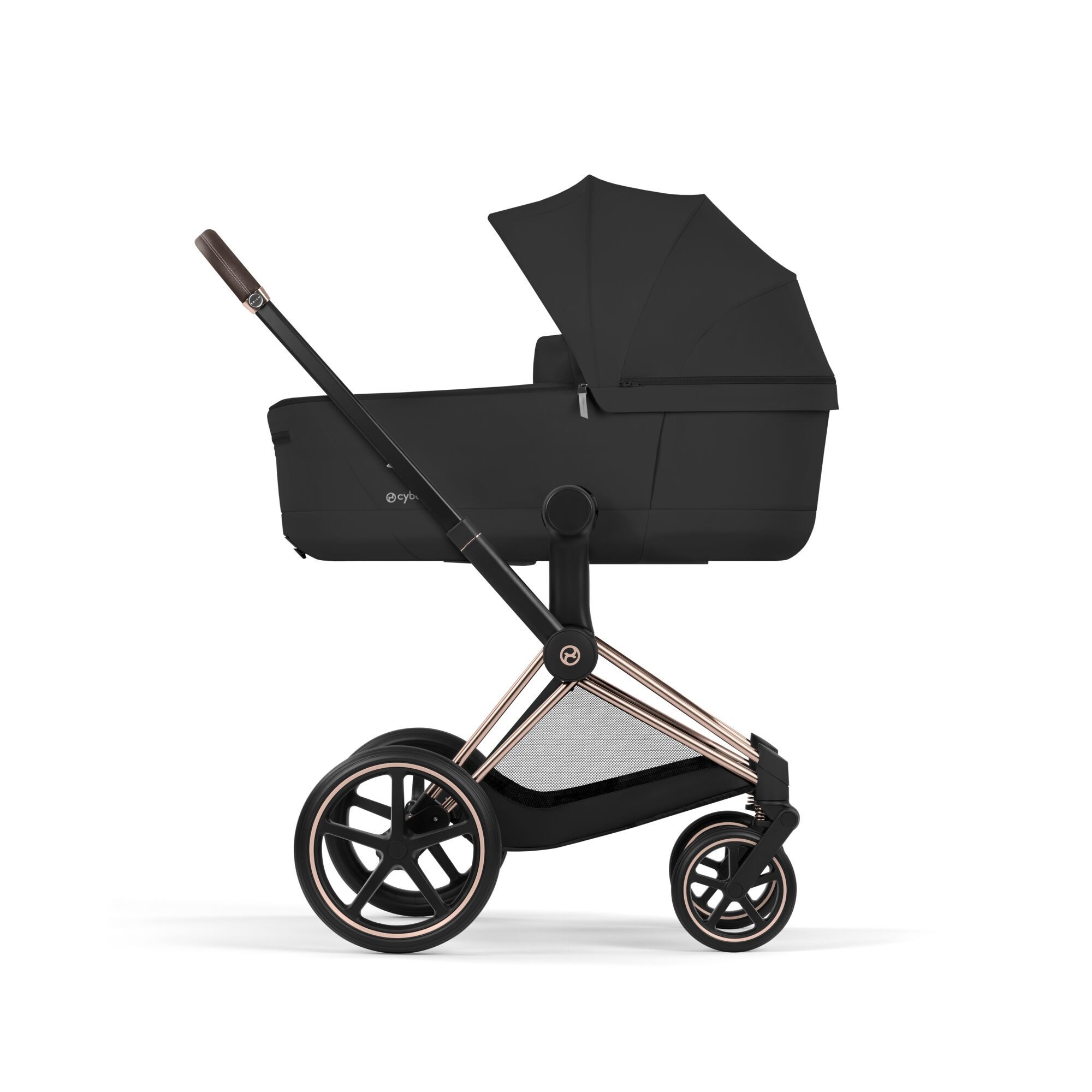 Carucior 2 in 1 Cybex Priam V colectia Platinum 2026 Sepia Black cadru Rose Gold 5