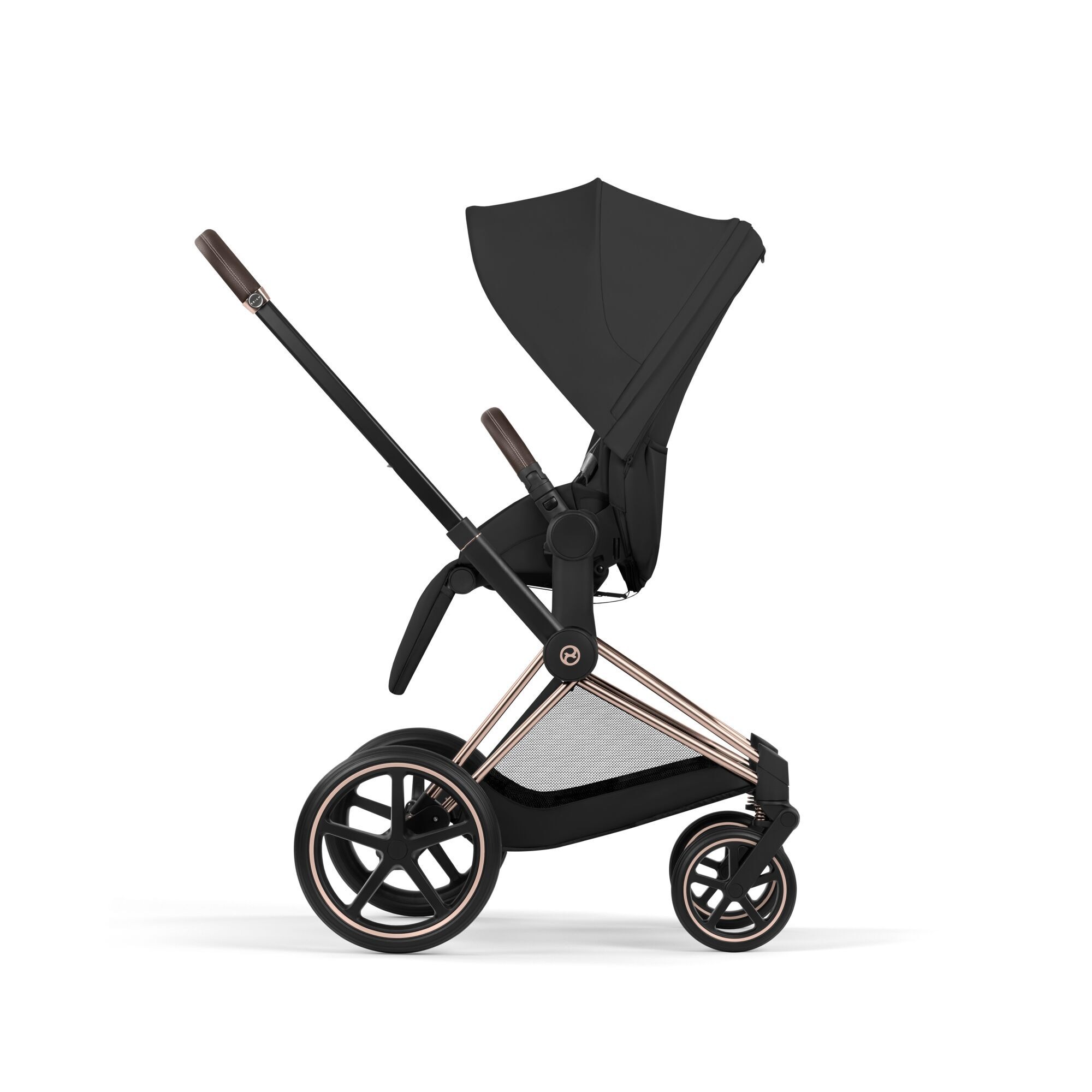 Carucior 2 in 1 Cybex Priam V colectia Platinum 2026 Sepia Black cadru Rose Gold 8