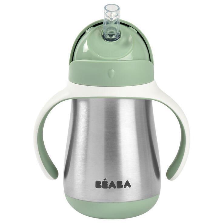 Beaba Cana cu pai din inox 250ml Sage Green B913535