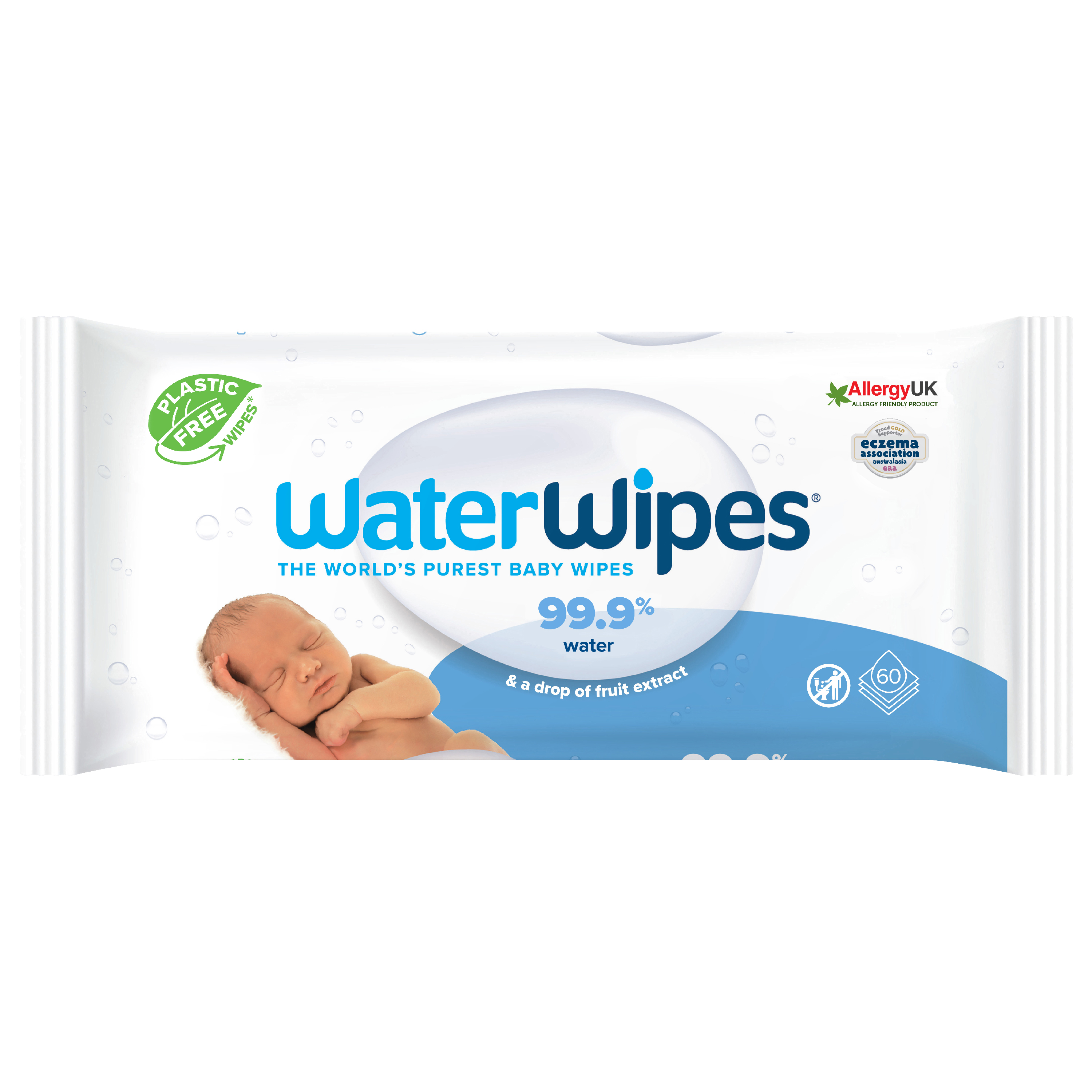 Servetele umede Water Wipes, 60 buc