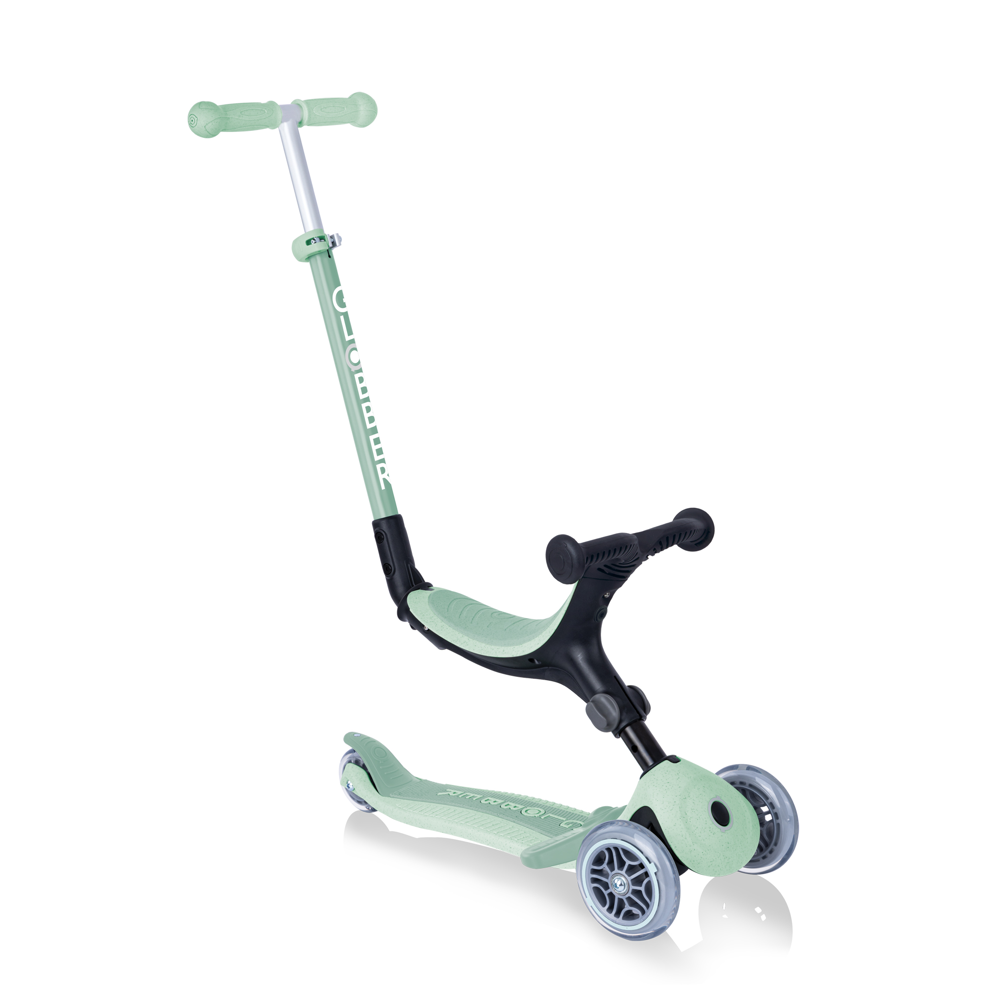 Globber Trotineta Go Up Foldable Plus, 15 luni -7ani+, Eco Pistachio 