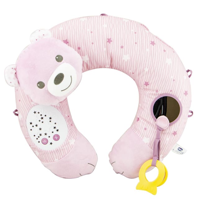 Jucarie Chicco centru de activitate 3 in 1, Primul meu cuibusor, roz, 0 luni+ 98281