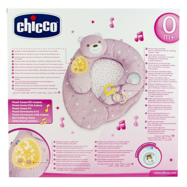 Jucarie Chicco centru de activitate 3 in 1, Primul meu cuibusor, roz, 0 luni+ 98281
