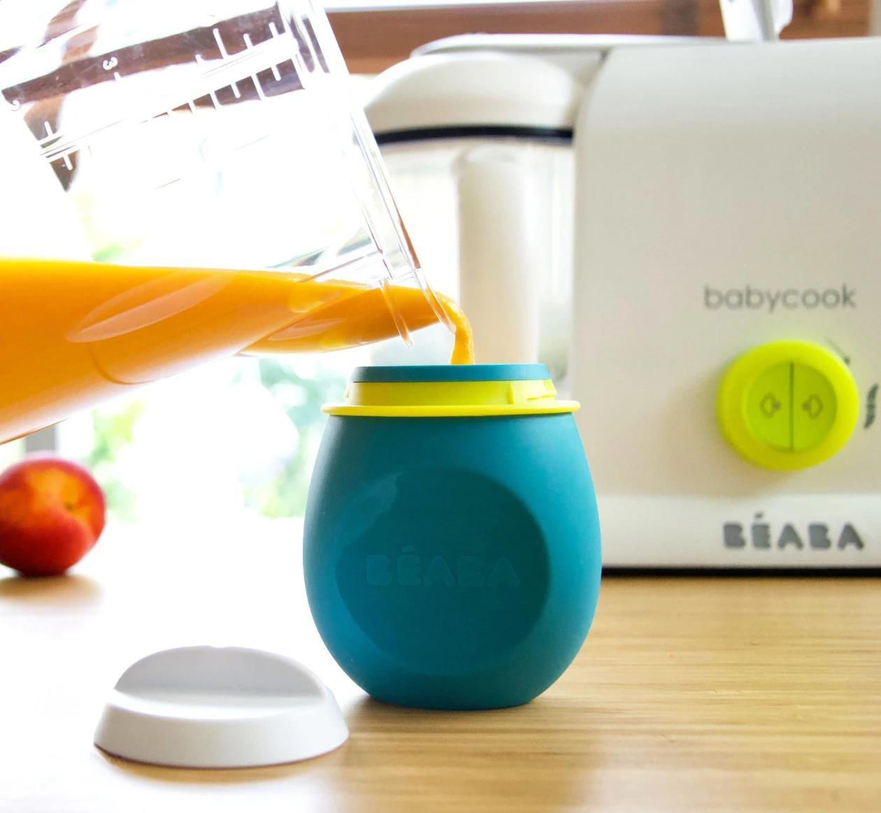 Beaba Recipient silicon Squeez, Bleu B912623