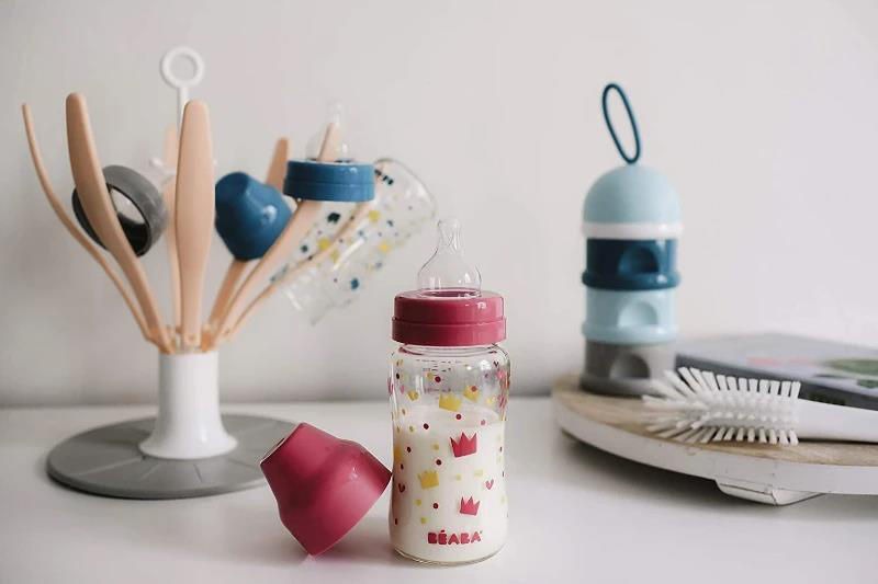 Beaba Uscator pliabil de biberoane sub forma de floare Pink, B911652