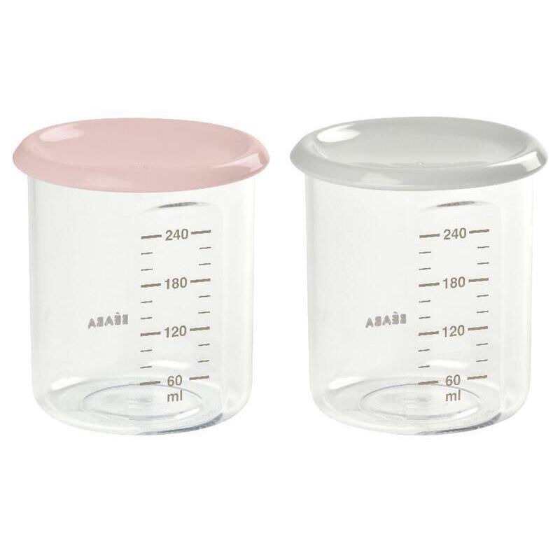 Beaba Набор из 2 герметичных контейнеров из тритана 240 мл Nude B912715