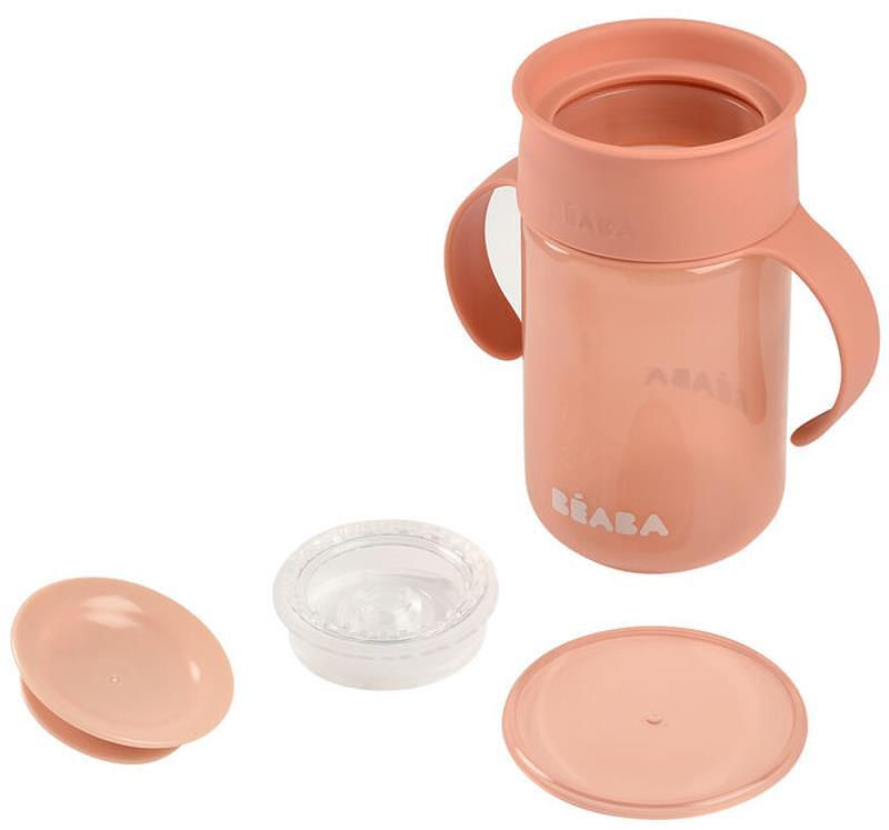 Beaba Кружка для обучения 340 мл розовая B913571