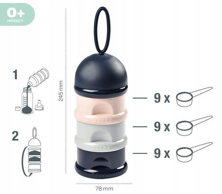 Beaba Recipient lapte praf, Bleumarin B911669