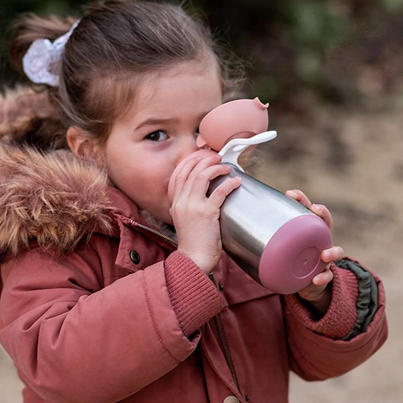 Beaba Cana termica din inox 350ml Old Pink B913522