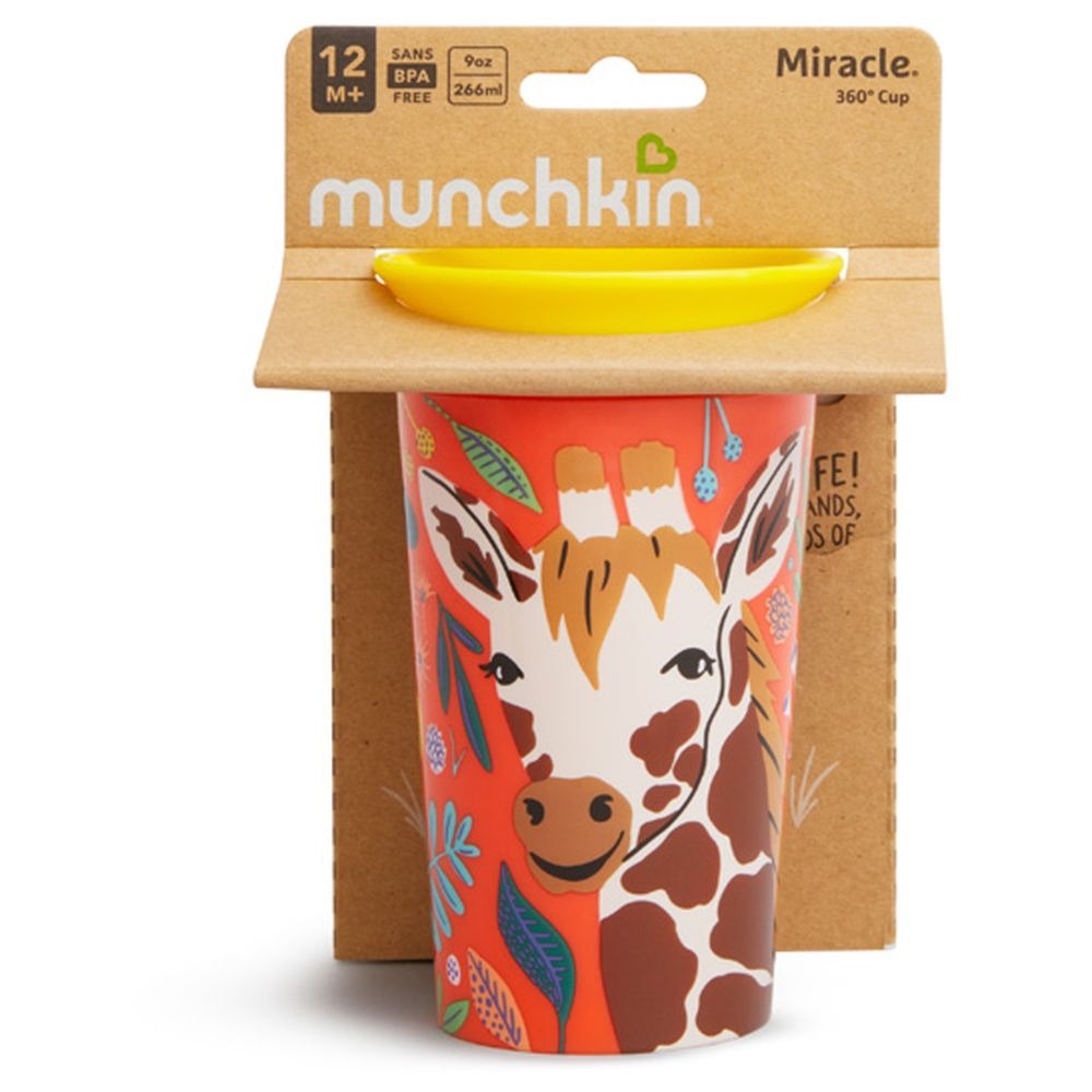 Munchkin 1pk 9oz Miracle Wildlove Sippy Cup-Giraffe