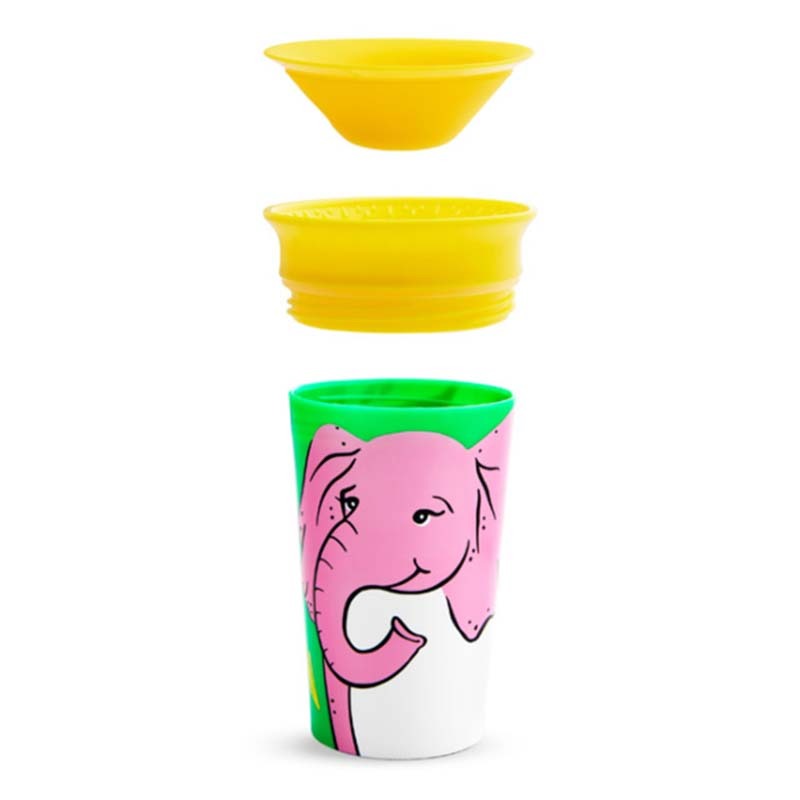 Munchkin 1pk 9oz Miracle Wildlove Sippy Cup-Elephant