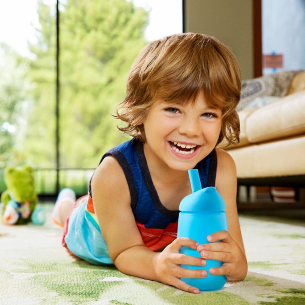 Munchkin 1pk 10oz Simple Clean Strw Cup -Blue