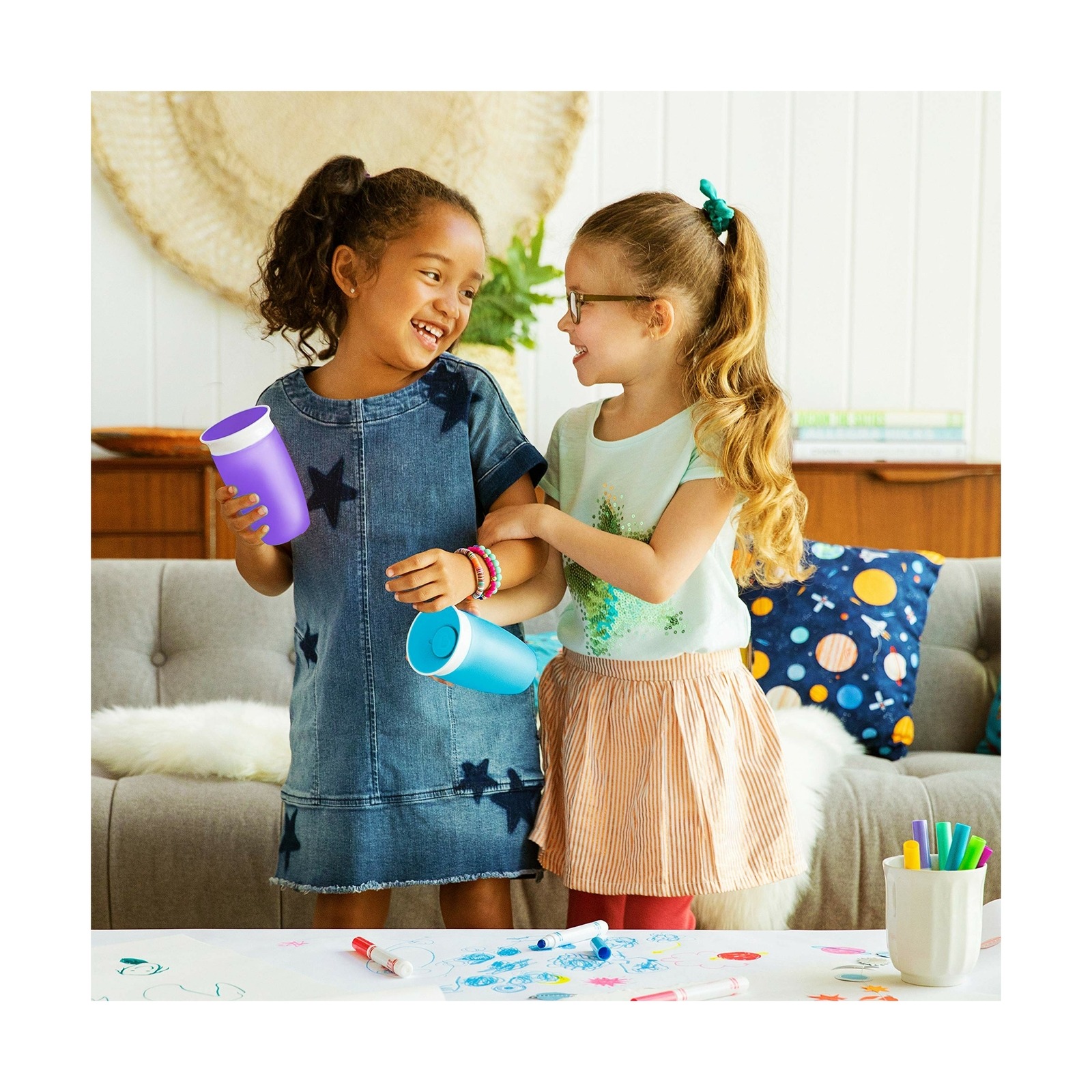 Переходная кружка Munchkin Gentle 300 мл, 9+ мес. Blue