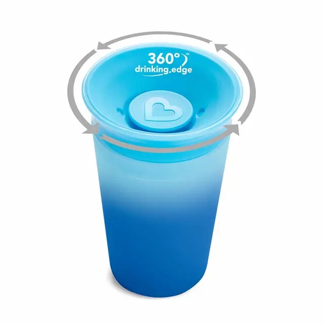 Munchkin 1pk 9oz MRCL Colour Changing Cup-Blue