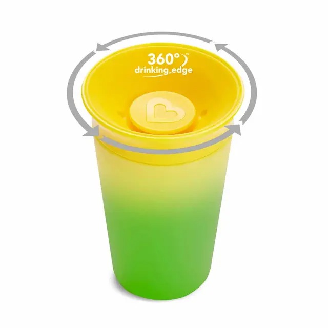 Munchkin 1 шт., Miracle Cup с изменением цвета 9 oz Yellow