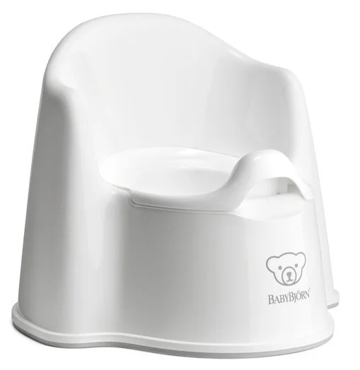 Olita cu protectie spate BabyBjorn Potty Chair White