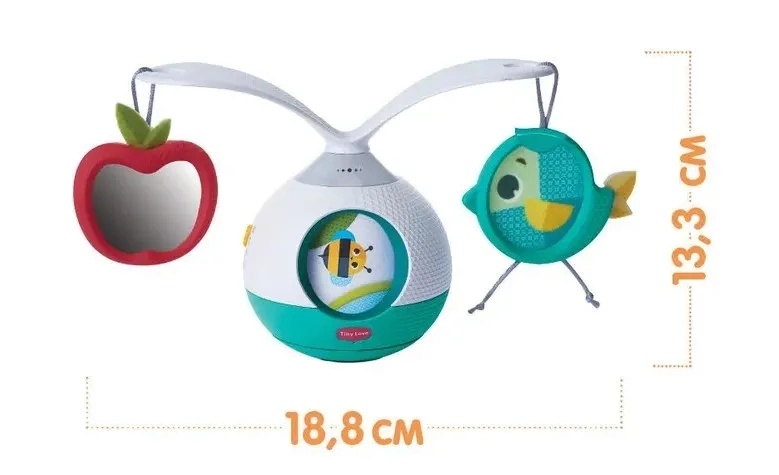 Carusel mobil 2 in 1 Tiny Love Meadow Days, 0 luni+, Multicolor