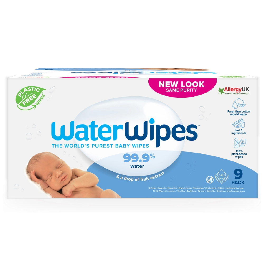 Servetele umede Water Wipes, 9*60 buc, 540 buc