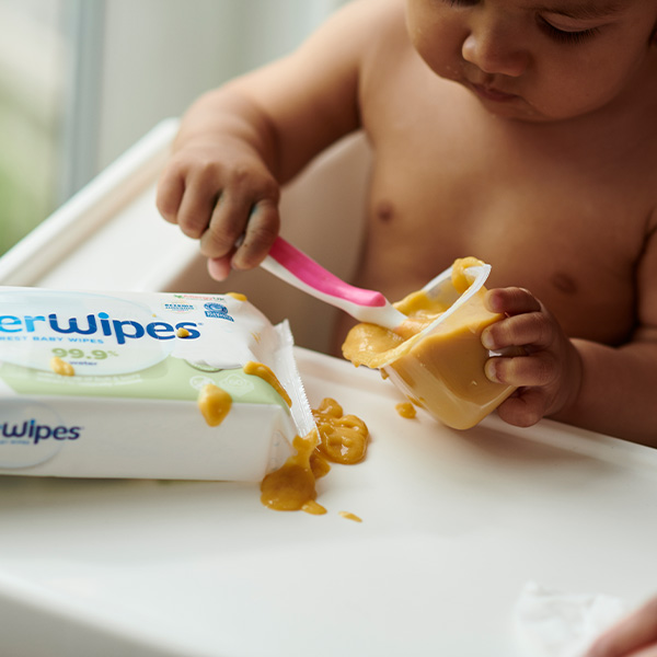 Servetele umede Water Wipes, Soapberry 4*60 buc