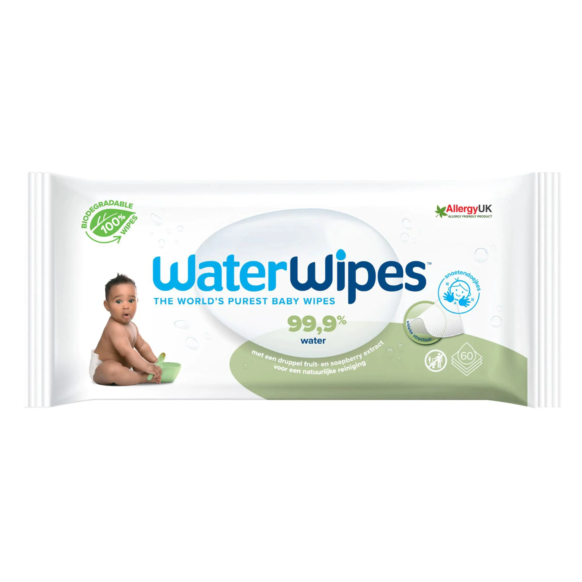 WaterWipes Влажные салфетки WaterWipes, Soapberry, 12×60 шт. в коробке