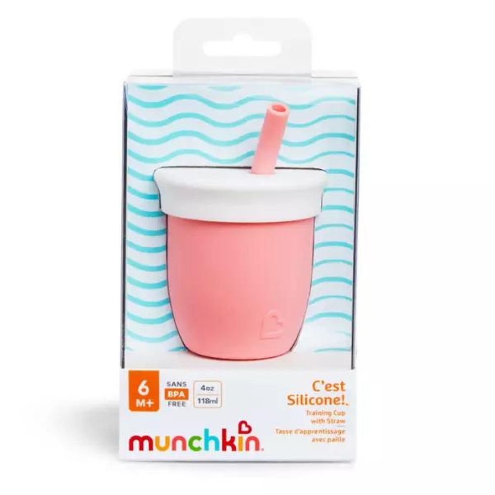 Munchkin Cana cu pai din silicon 118ml 6+, Mint Munchkin