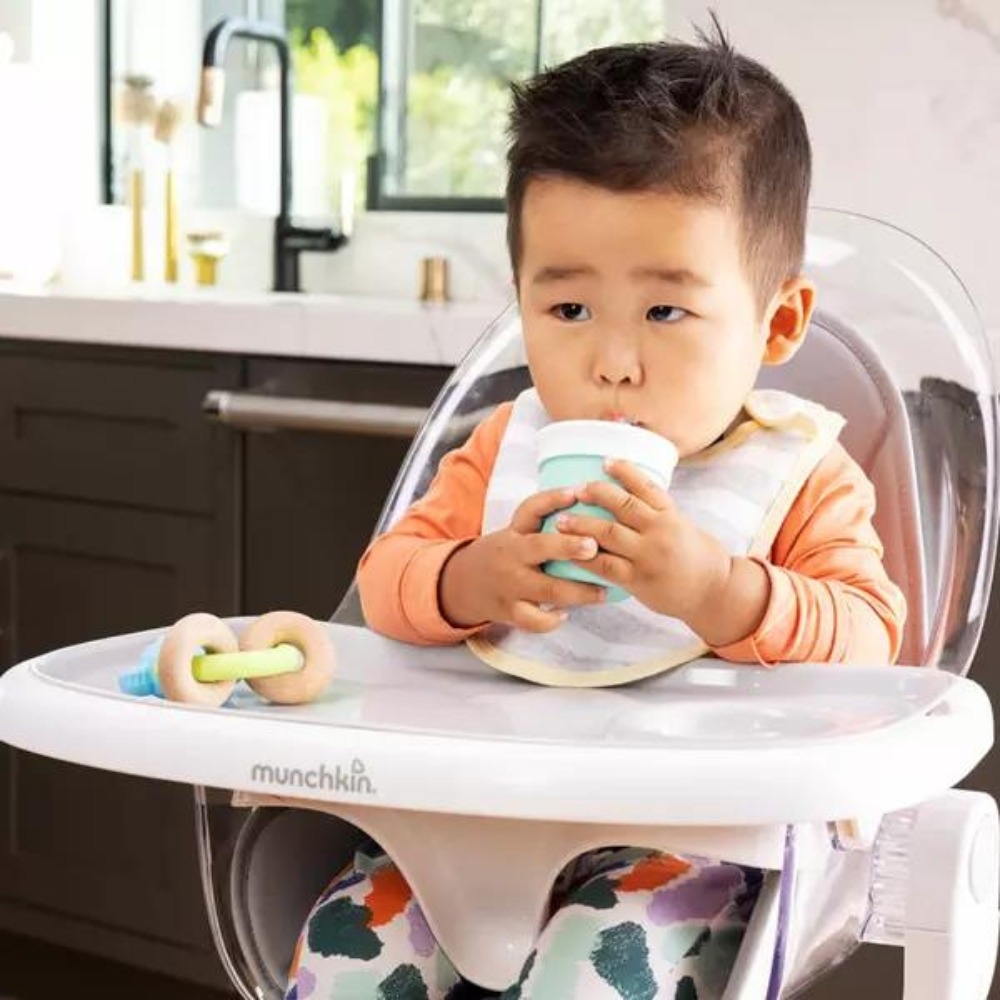 Munchkin Cana cu pai din silicon 118ml 6+ Coral, Munchkin