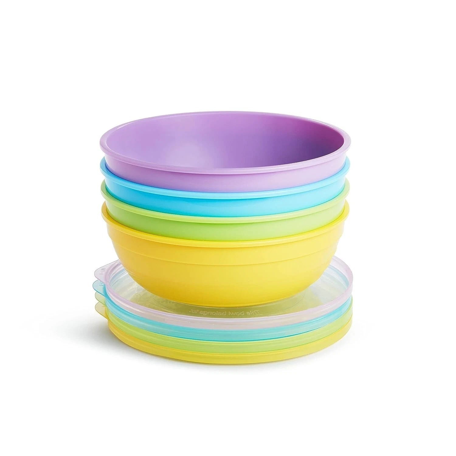 Munchkin Set 4 Boluri cu capac si 2 lingurite Love-a-Bowls