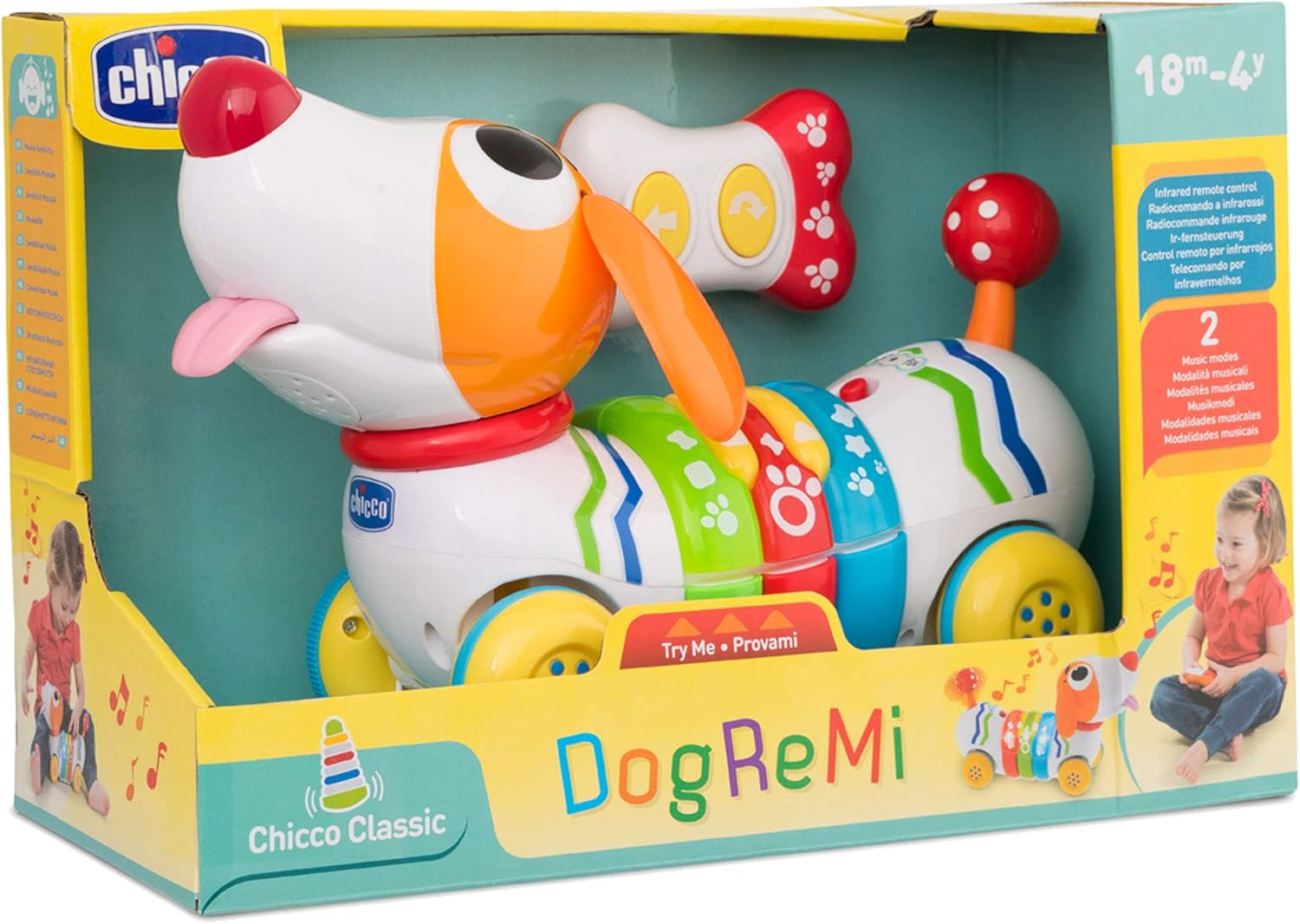 Jucarie Chicco interactiva cu telecomanda Catelusul DogReMi, 18luni-4ani