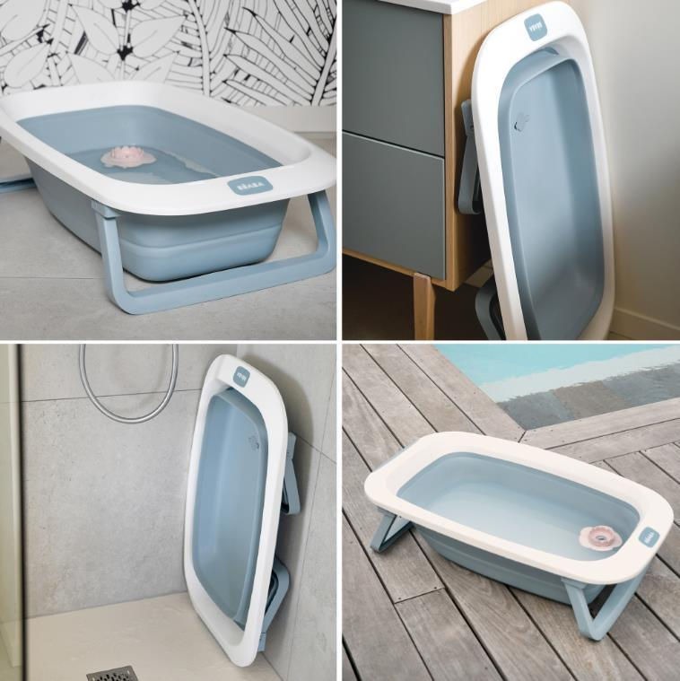 Beaba Складная ванночка Easy Pop Baltic Blue B920403
